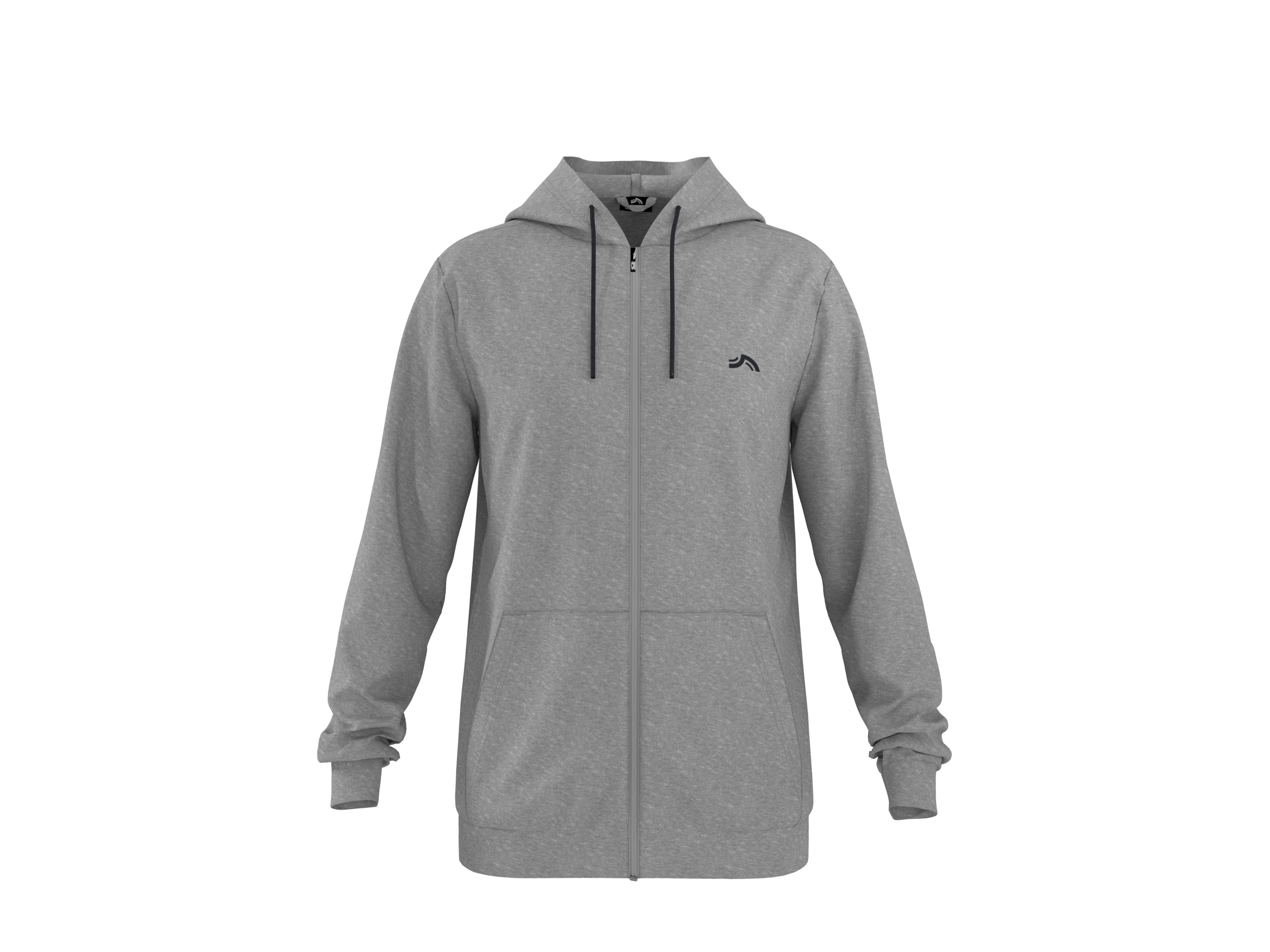 Crivit Bluza męska rozpinana Szary, M 48/50