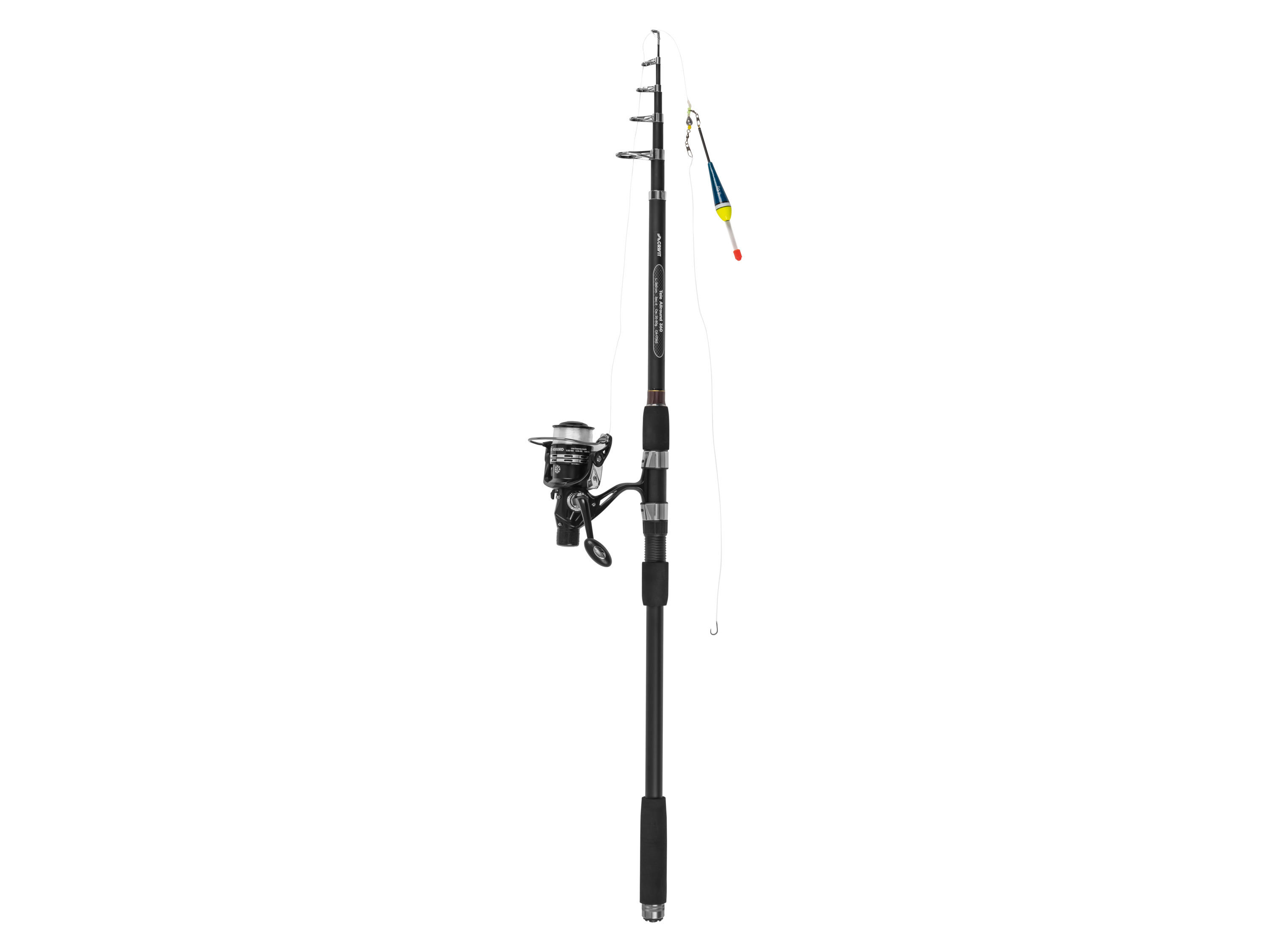 Crivit Zestaw wędkarski Spin 198 / Spin 240 / Carp 360 / Allround 360 / Easy Fly 240 Tele Allround 360-6-Wg: 20-80g