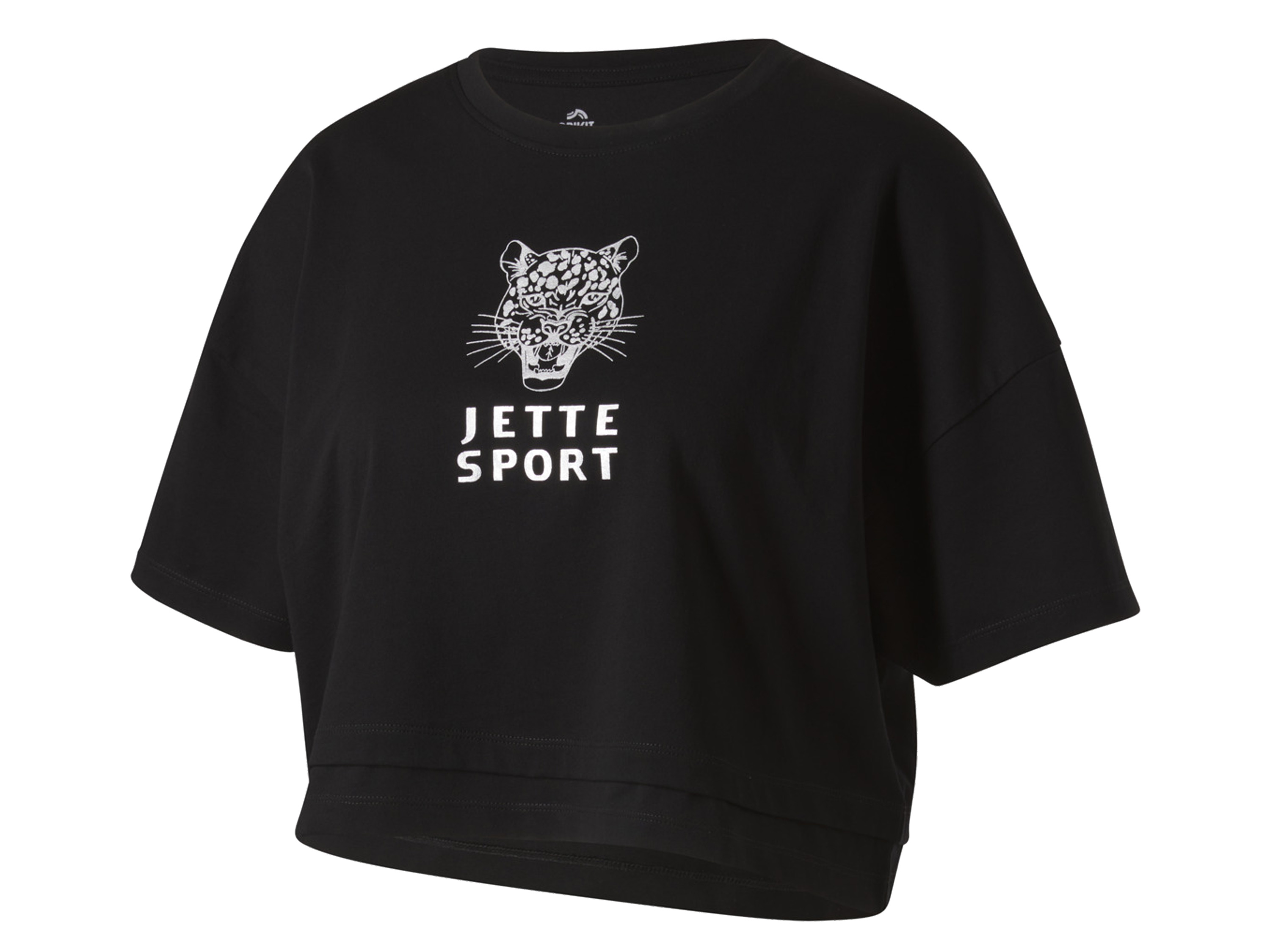 Crivit by Jette Sport Koszulka krótka funkcyjna damska Czarny, M 40/42