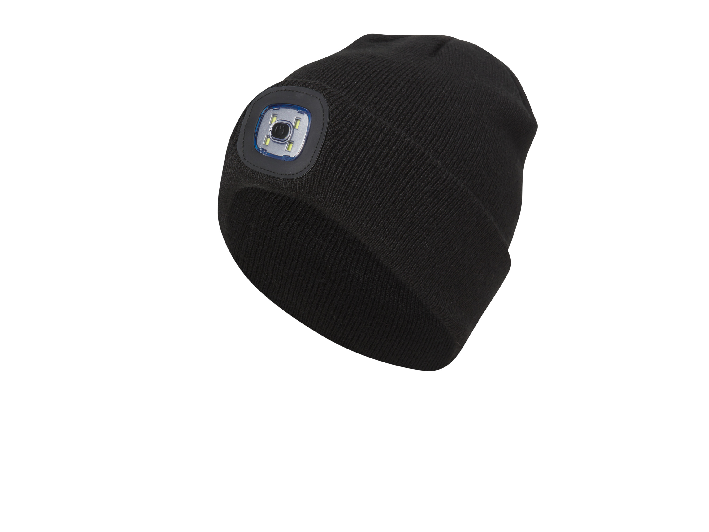 Crivit Czapka dzianinowa LED Czarny, L/Xl