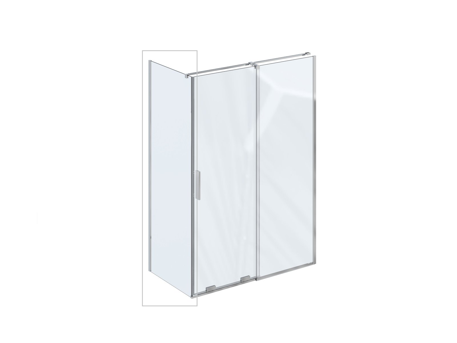 Darmowa Dostawa - Ścianka prysznicowa 90 cm chrom połysk/szkło przezroczyste Ravak Roll X90V70C00Z1