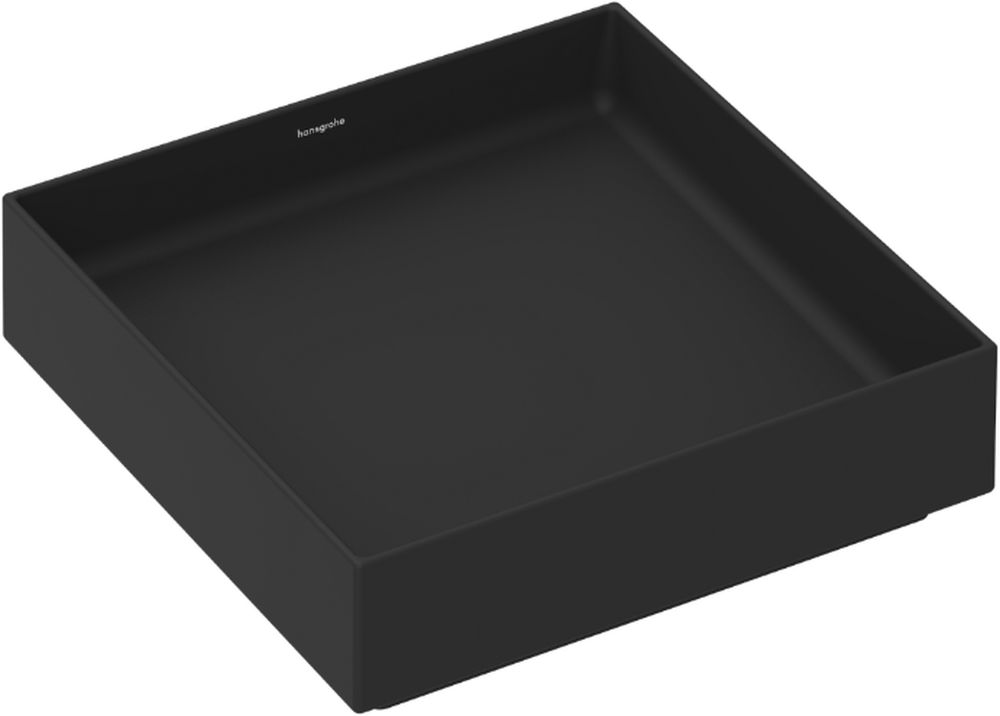 Darmowa Dostawa - Umywalka 40x40 cm kwadratowa nablatowa czarna Hansgrohe Xuniva Evo E 60324670