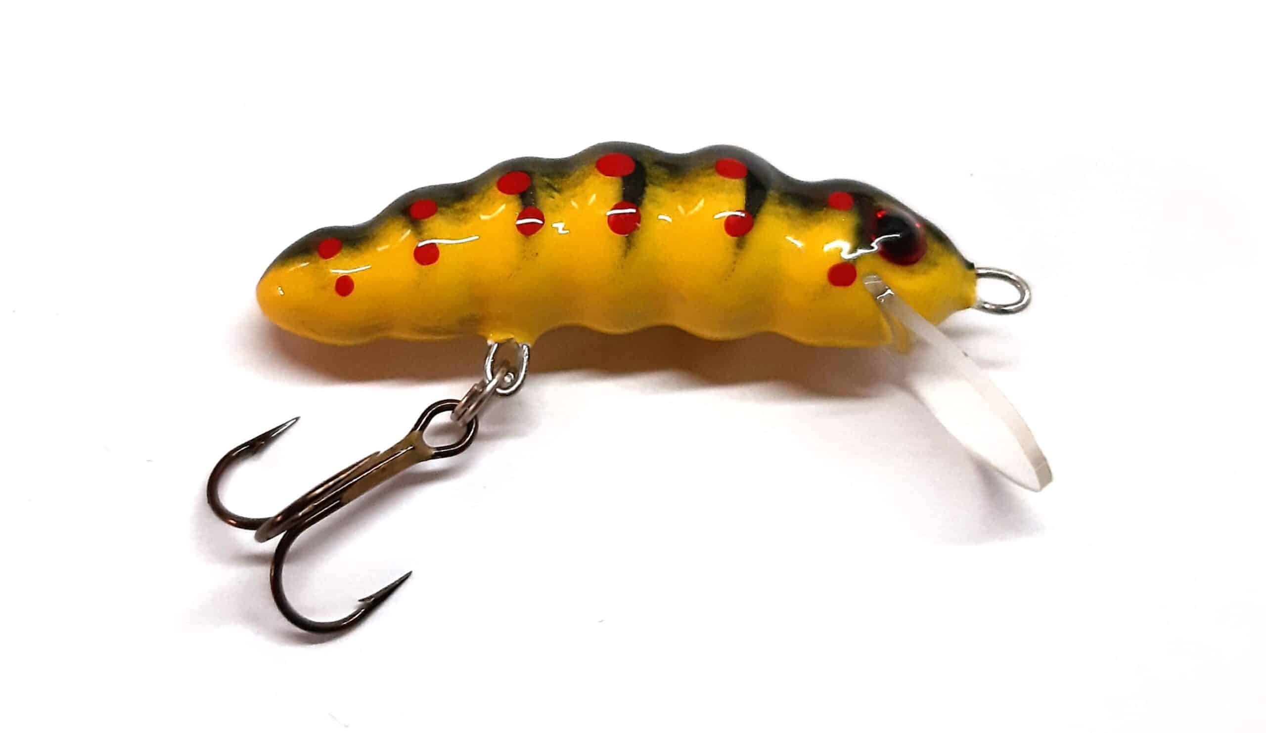 Microbait Wobler Daisy Smużak Gąsieniczka 3,1cm Pływający Stripe Yellow