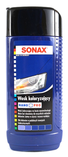 SONAX NANOPRO WOSK KOLORYZUJĄCY NIEBIESKI 250ML - Petrostar