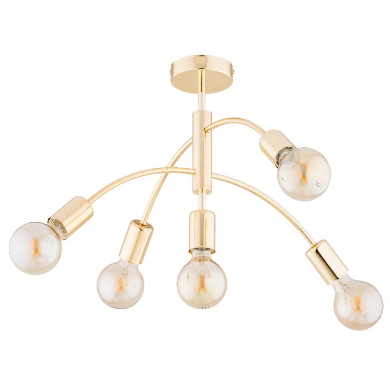 Lampa sufitowa Alfa ARINI złota 5xE27x15W IP20 wym:33x53x53cm - 1 szt.