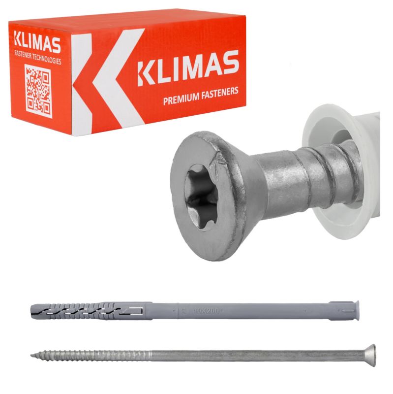 Kołki rozporowe ramowe Klimas S KPS-FAST 10x120 mm ocynkowane 50szt