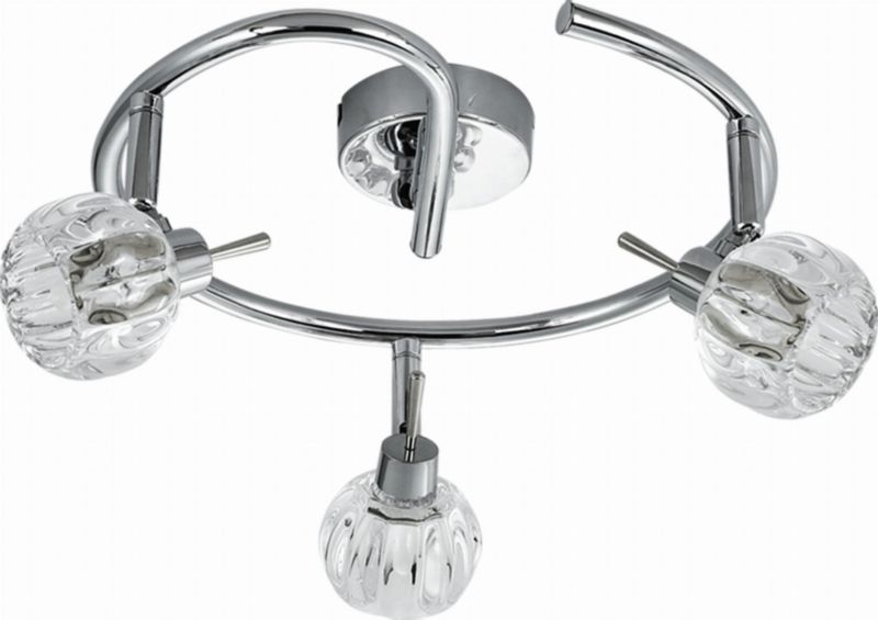 Lampa sufitowa wisząca Candellux Bombola chromowana przezroczysty wym: 13 x 38 x 38 cm 3xG9 x 40W 1 szt.