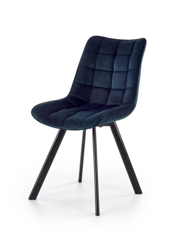 Krzesło Halmar tapicerowane K332 VELVET granatowe 1 szt