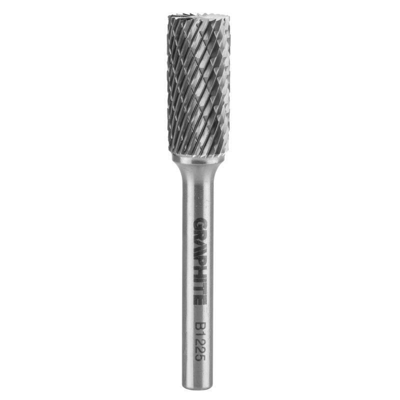 Frez do metalu GRAPHITE typ B (walcowy z ostrzami na górze), 12 x 25 mm, trzpień 6 x 45 mm 1 szt