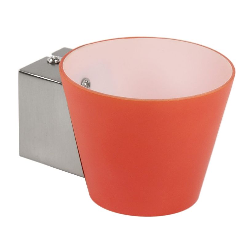 Kinkiet ścienny Candellux Simonet srebrno-pomarańczowy 1 x G9 x 40W IP20 wym: 8 x 12 cm - 1 szt.
