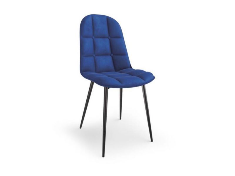Krzesło Halmar tapicerowane K417 VELVET granatowe 1 szt