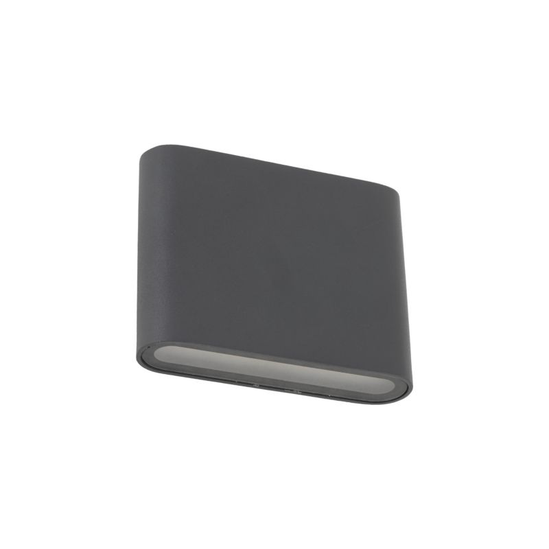 Kinkiet zewnętrzny Tk Lighting Arwena S ogrodowy płaski grafitowy szary LED Ip 54 - 1szt.