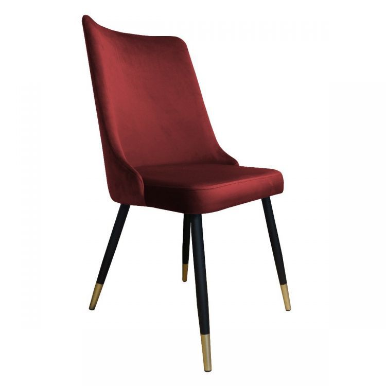 Krzesło CYPRIAN 2 VELVET GOLD bordowe ATOS 1 szt.