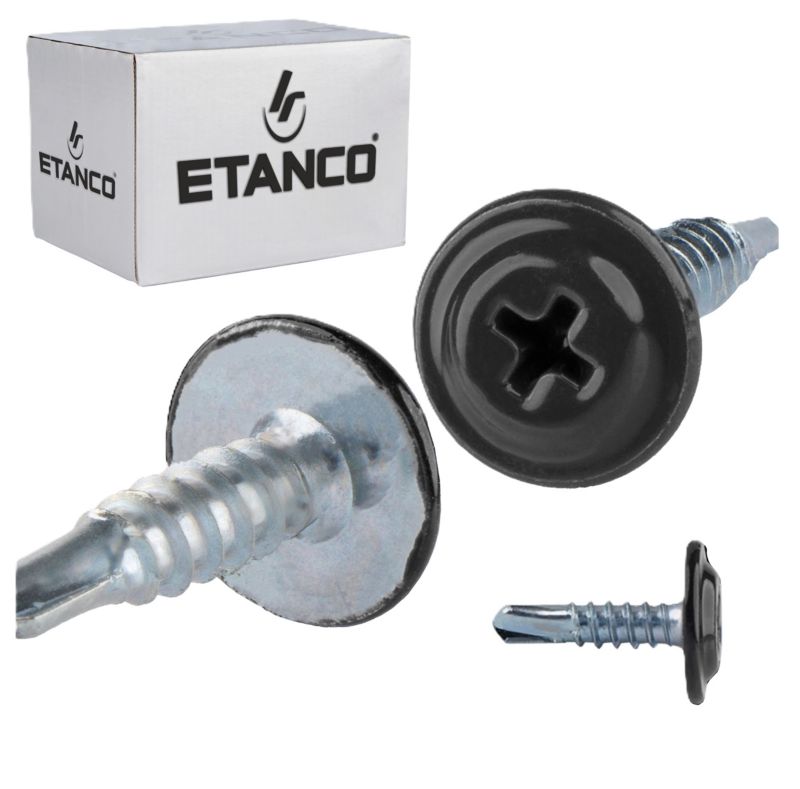 Wkręty podkładkowe Etanco GM-B 4,2x16 mm samowiercące RAL 9005 250szt