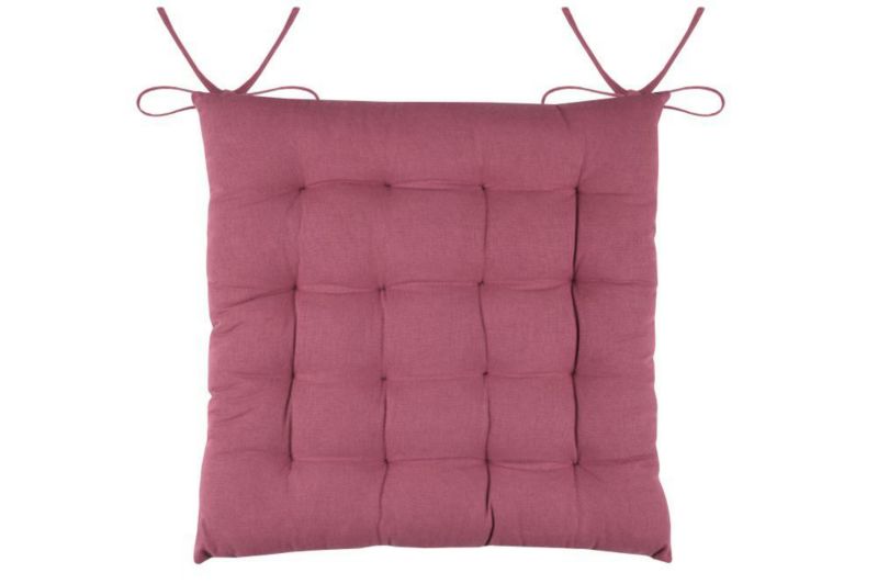 Poduszka na krzesło DUO STOF ozdobna 38x38 cm pikowana bordo 1 szt.