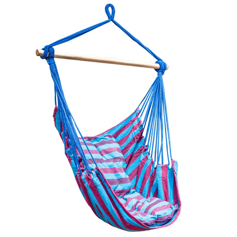 Krzesło Brazylijskie Zolta Sandos Wiszące 100X100 Cm Z Poduszkami Bawełniane 1 Szt.