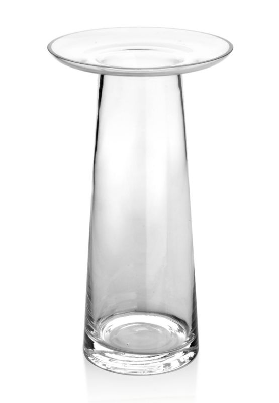 SERENITE Wazon z kołnierzem 14,5x14,5x25 cm przezroczysty 1 szt.