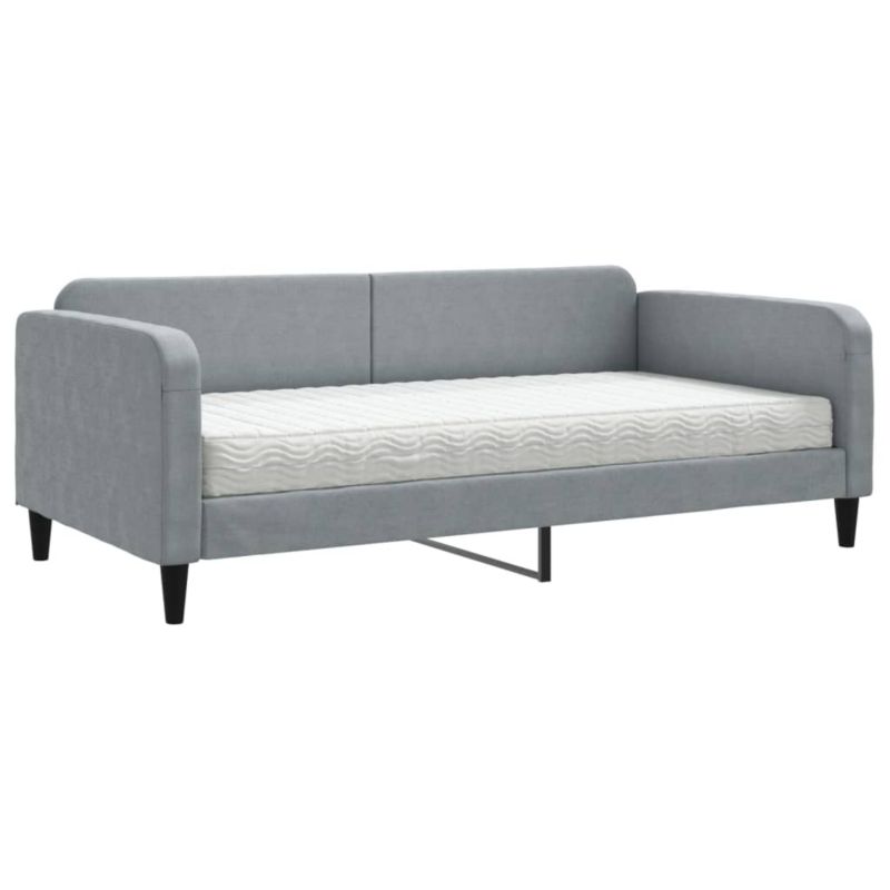 Sofa rozkładana WaszeMeble 100x200 cm Jasnoszary tkanina WM-3196803 1 szt.