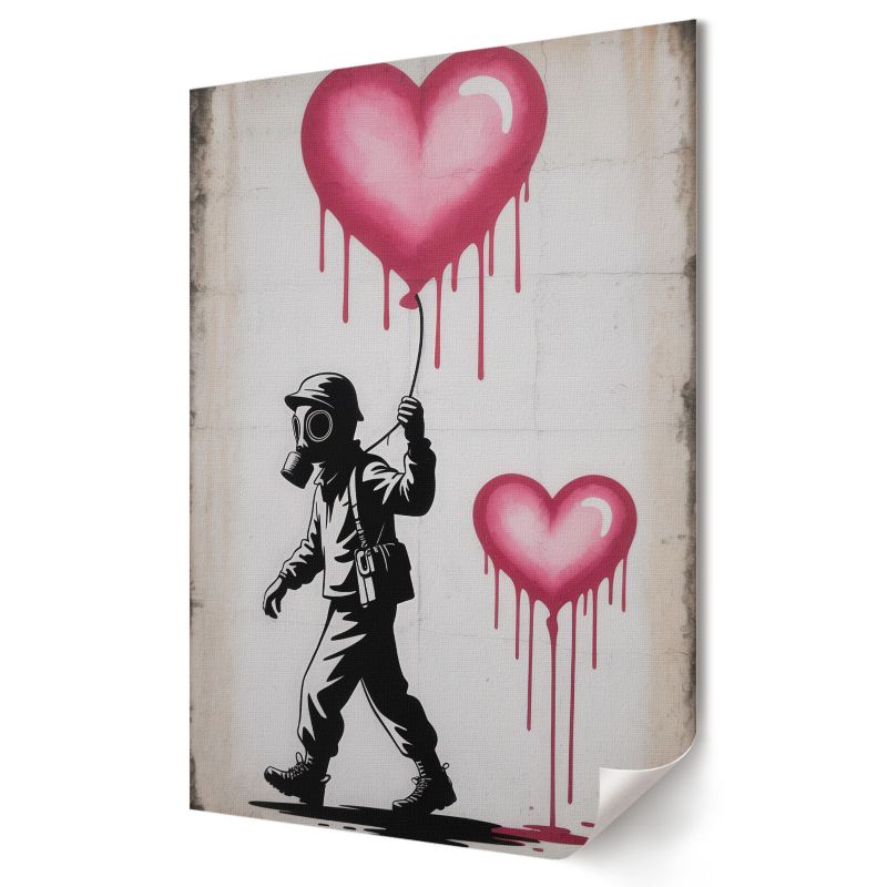 Plakat Wallfluent Format A4 Serce graffity Artysta Sableen 1 szt.