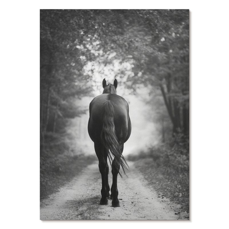 Plakat na Ścianę Tulup 21x29,7 cm (A4) Koń w lesie Do sypialni, salonu, biura 1 szt.