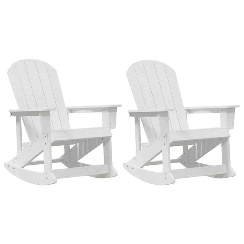 Krzesła ogrodowe Adirondack WaszeMeble plastik biały WM-3335834 1 kpl