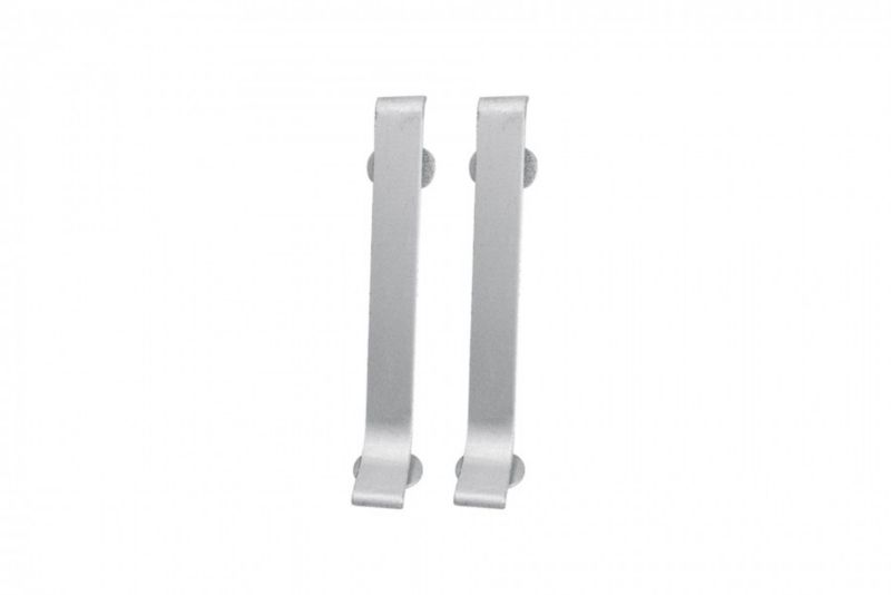Łącznik do listwy Cezar aluminiowej srebrny mat 10x100x0,5mm PVC 1 kpl.