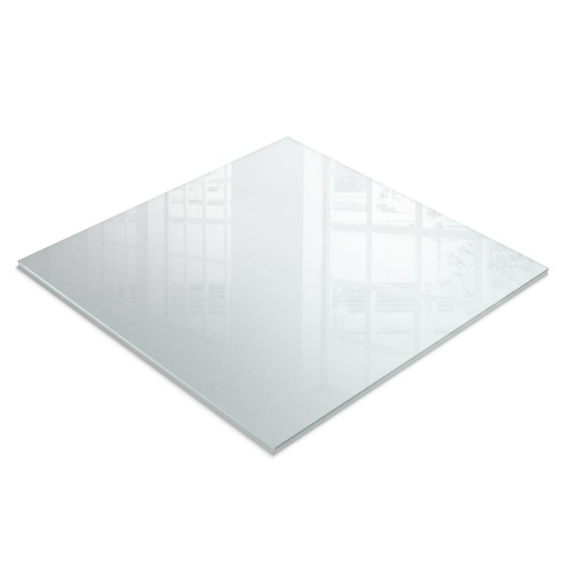 Szklany Hartowany Blat Mleczny Tulup 60x60 cm Stolik Kawowy Nowoczesny Kwadratowy DIY 1szt.