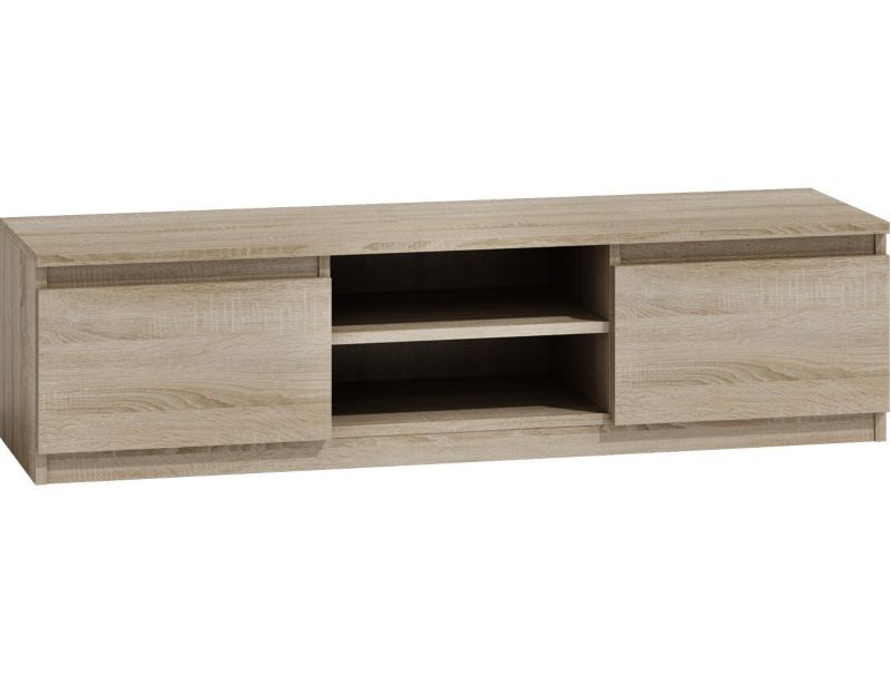Stolik RTV Topeshop Rtv 140 Szafka Pod Telewizor Dąb Sonoma 40x140x36 cm 1 szt.