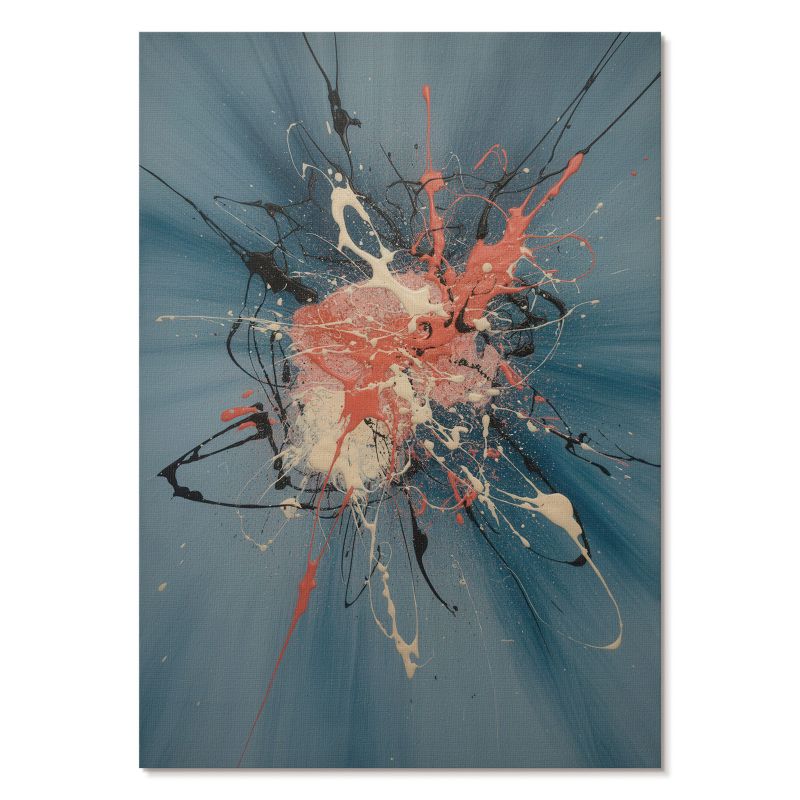 Plakat na Płótnie Tulup 42x59,4 cm (A2) Abstrakcyjna eksplozja Do salonu, biura, sypialni 1 szt.