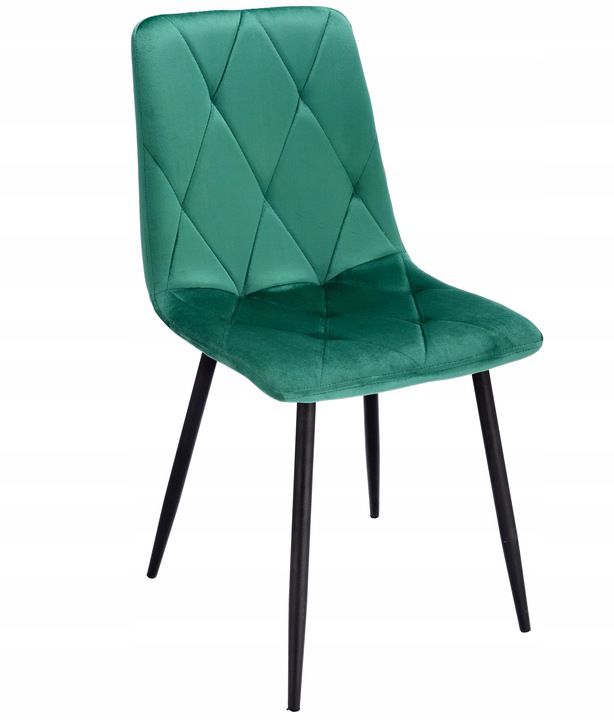 Krzesło JUMI 89x44x52 pikowane zielone 1 szt.
