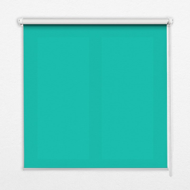 Roleta Z Nadrukiem Tulup 140x140 cm Turkusowy Montaż do ściany/sufitu 1 szt.