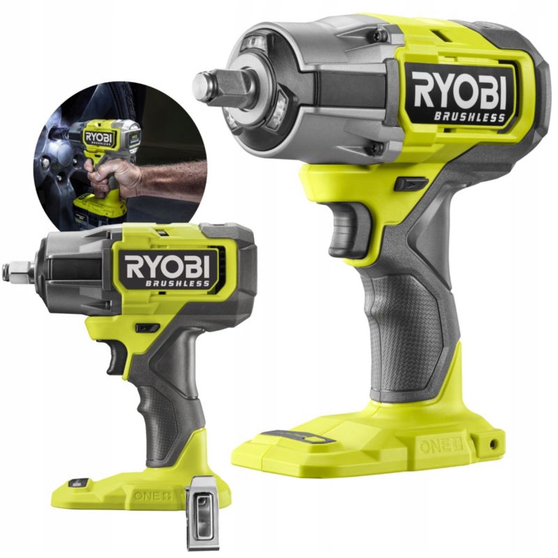 KLUCZ UDAROWY RYOBI 900Nm 1/2" BEZSZCZOTKOWY AKUM 18V ONE+ 1 szt.