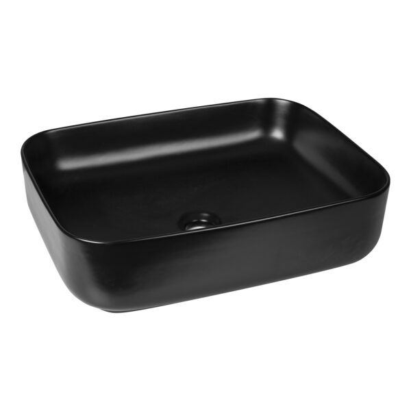 Umywalka nablatowa Kerra KR-384 BLM czarna 1 szt.