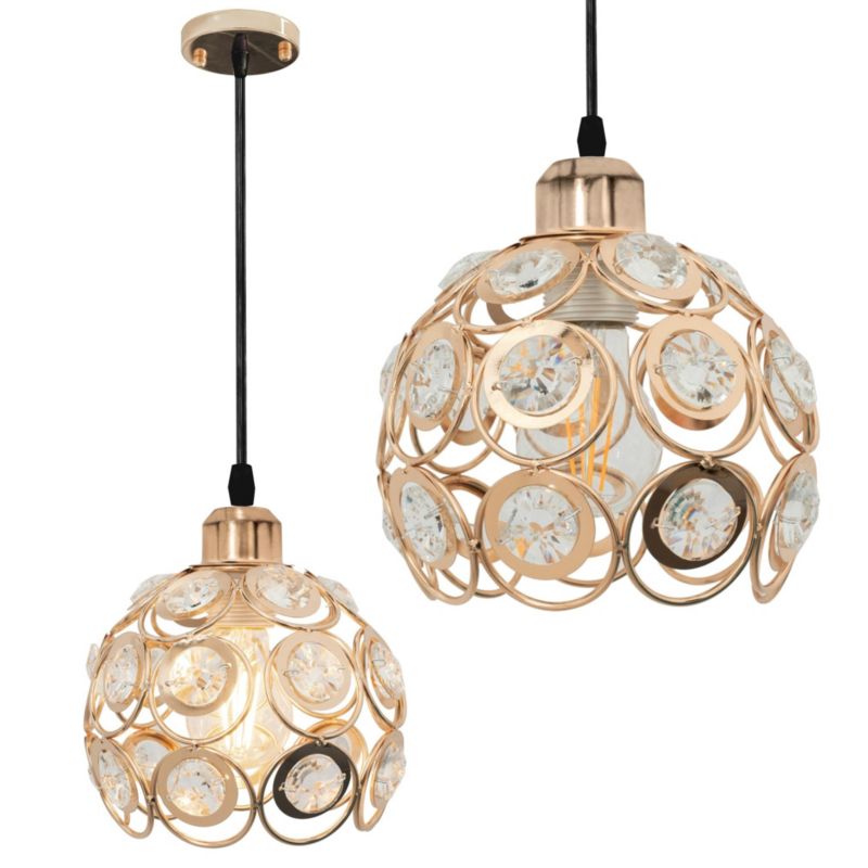 Lampa Sufitowa Wisząca Toolight App208-1C Złoty