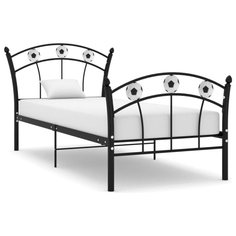 Łóżko metalowe WaszeMeble 90x200 cm czarna WM-324744 1 szt.