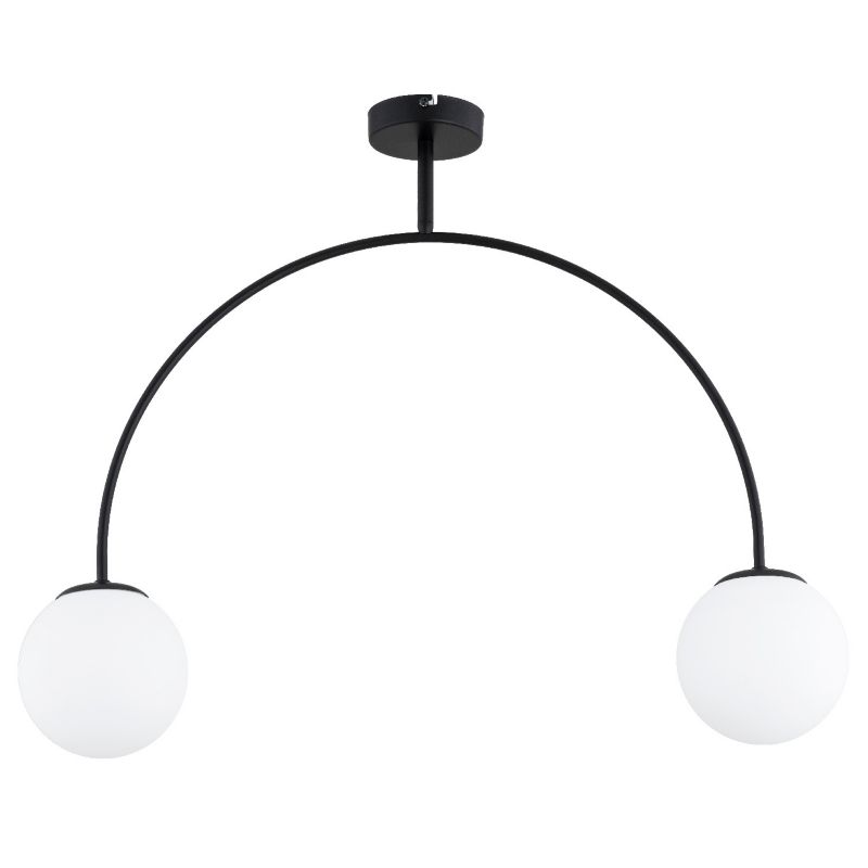 Lampa wisząca Alfa BENDO czarno-biała 2xE14x10W wym:55x15x75cm IP20 -1 szt.
