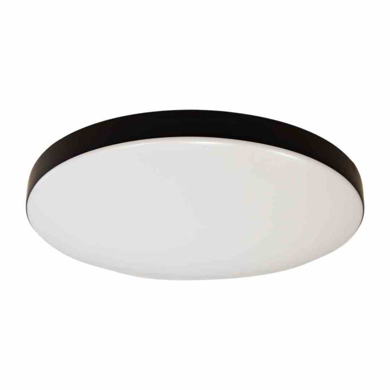 Plafon Milagro Maya czarno-biały LED 15W 4000K IP44 wym: 6 x 33 x 33 cm tworzywo sztuczne - 1 szt.