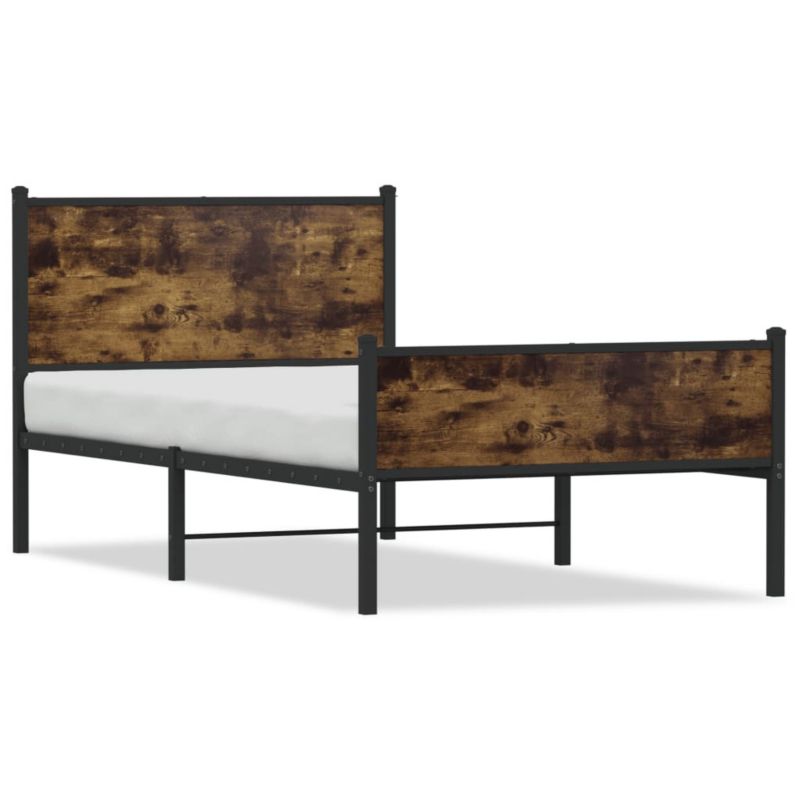 Łóżko metalowe WaszeMeble 100x190 cm dąb WM-4007844 1 szt.