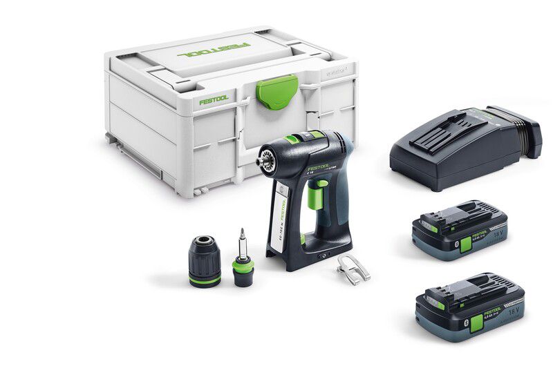 Akumulatorowa wiertarko-wkrętarka Festool C 18 HPC 4,0 I-Plus 1 szt.