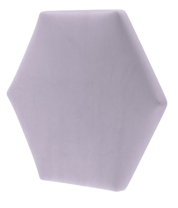 Panel tapicerowany ścienny Stegu wezgłowie 15x15 cm Fioletowy welur - akustyczny, dekoracyjny 1 szt.
