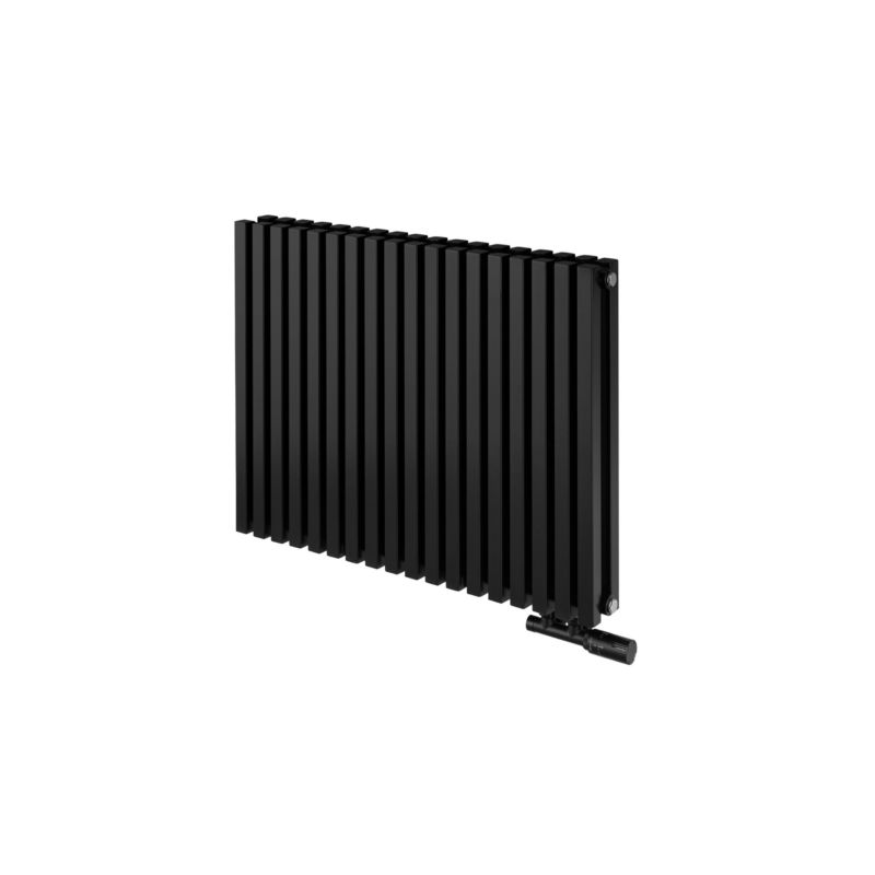 Grzejnik dekoracyjny poziomy Nomad 600x810 czarny 1 szt.