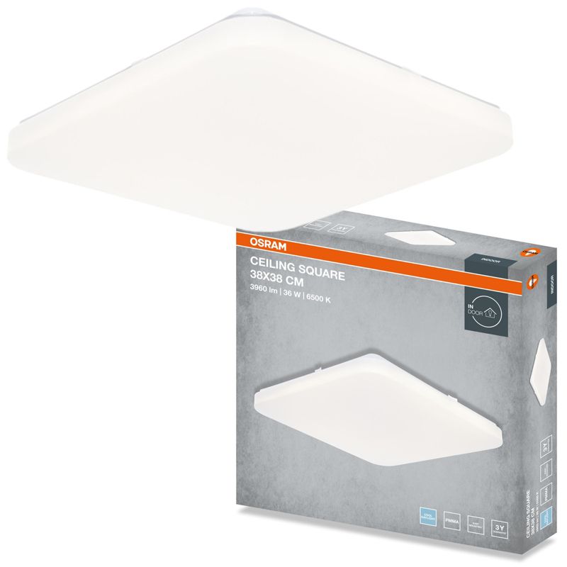 Plafon Osram Square Lampa Sufitowa Plafon LED 36W 2880lm 6500K Kwadratowy Biały 1 szt.