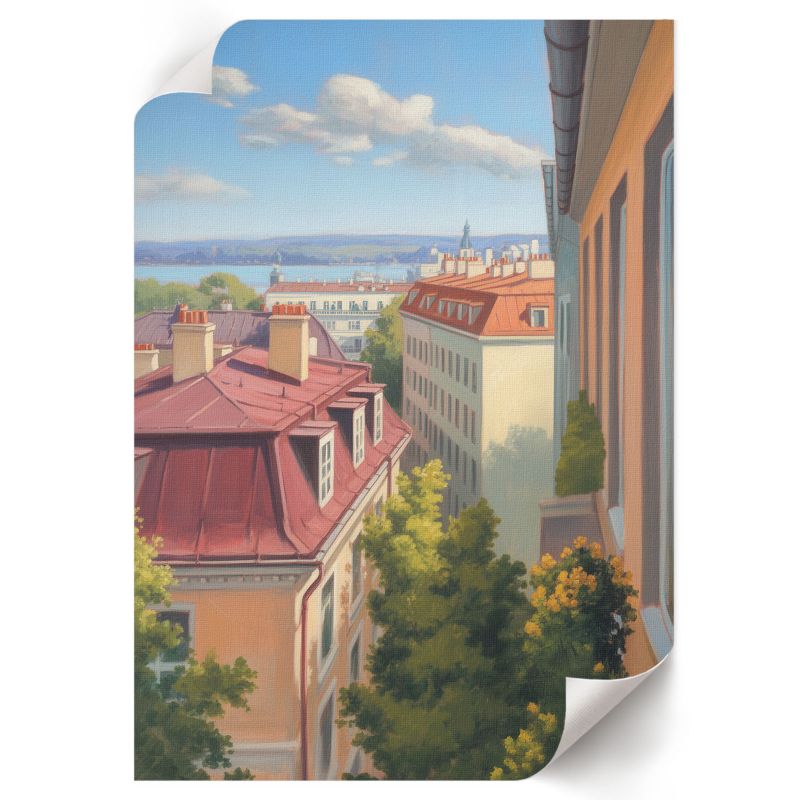 Plakat Na Ścianę ArtPrintCave 42x59,5 cm Miejski widok Artland 1 szt.