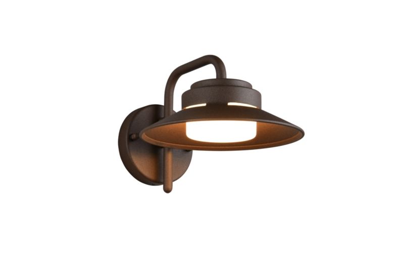Kinkiet zewnętrzny płaski klosz Trio ATRATO rdzawy 1xGX53x10W IP44 wym:16,5x20x26cm - 1 szt.