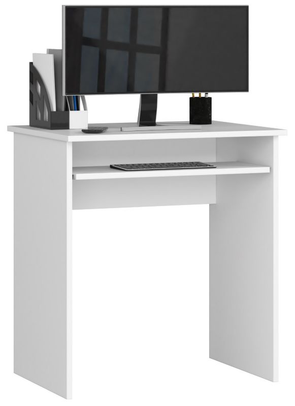 Biurko Akord Star Białe 68 cm kolor Biały mat 1 półka 68x51x74 cm 1 szt.