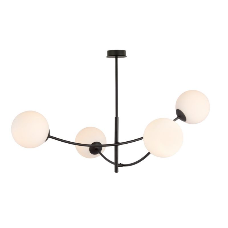 Żyrandol Emibig Hunter czarno-biały wym: 63 x 89 cm 4xE14 x 10W 1 szt.