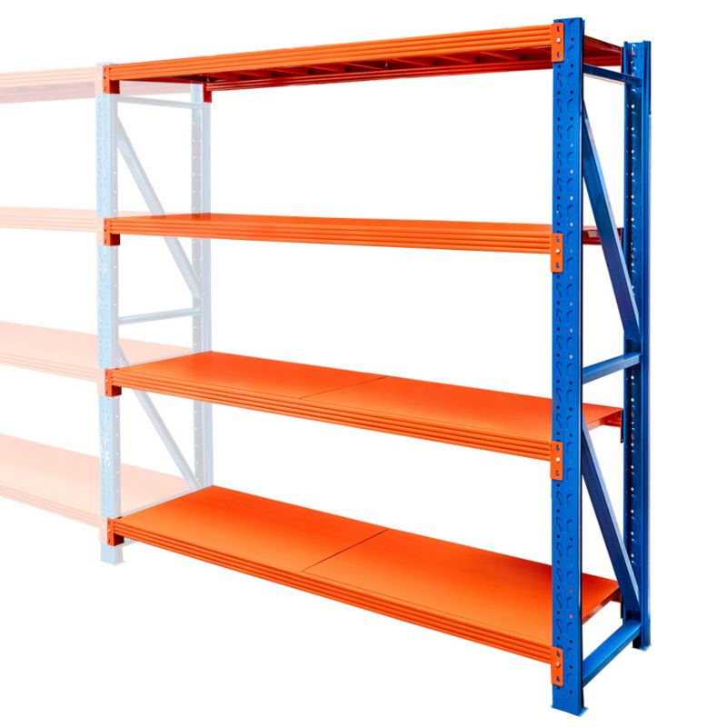 Regał Mega-M Fortis Light metalowy magazynowy warsztatowy 4-półkowy 200x192,5x60 cm moduł dostawny 1szt.