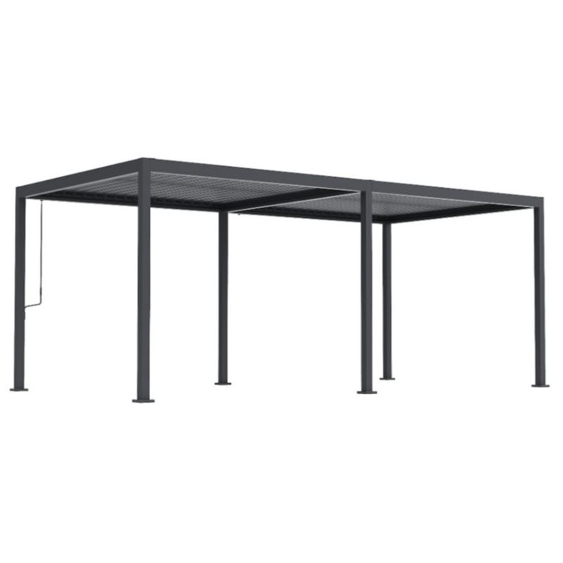 Pergola Ogrodowa Bioklimatyczna Stalowa NORDVIC Sola 3x6 m Antracyt 1 szt.
