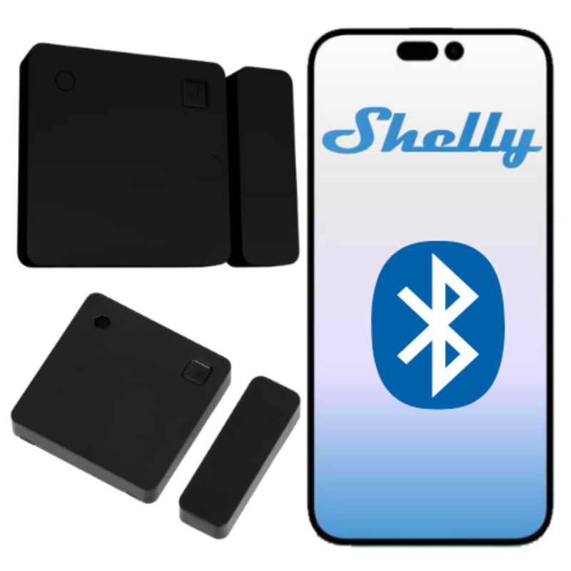 Czujnik Shelly, BLU otwarcia drzwi/okien czarny czujnik światła i nachylenia 1 szt.