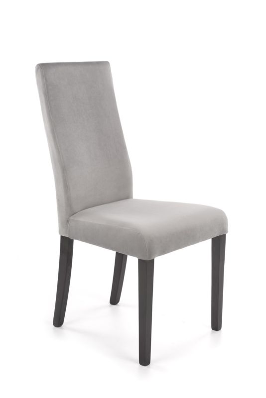 Krzesło tapicerowane Chairline DIEGO 1 szare tkanina Dream 26 nogi czarne 1 szt.